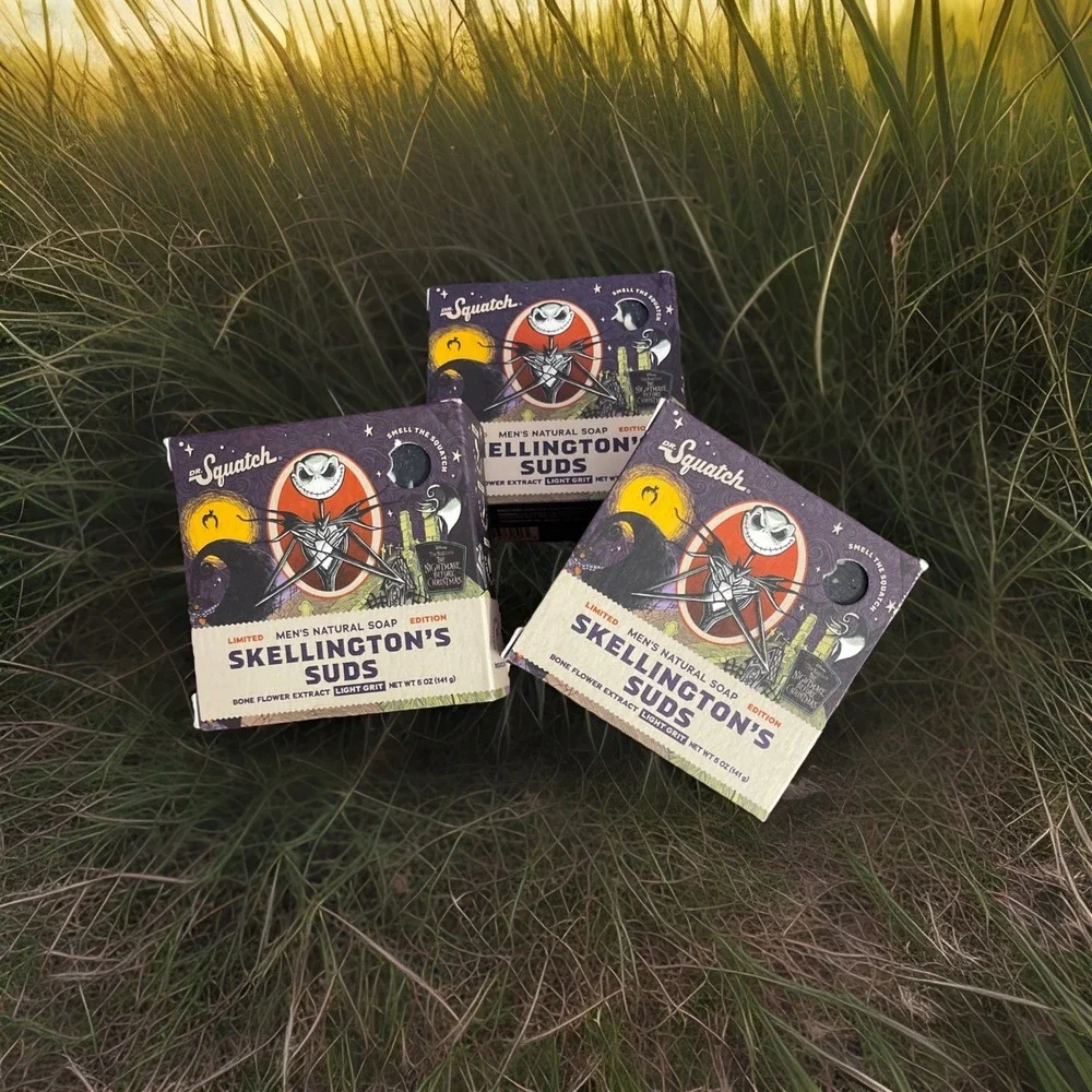 3 Dr. Squatch Ltd Ed‎ Natural Bar Soap Oogie Boogie's Brew Nightmare Before Xmas